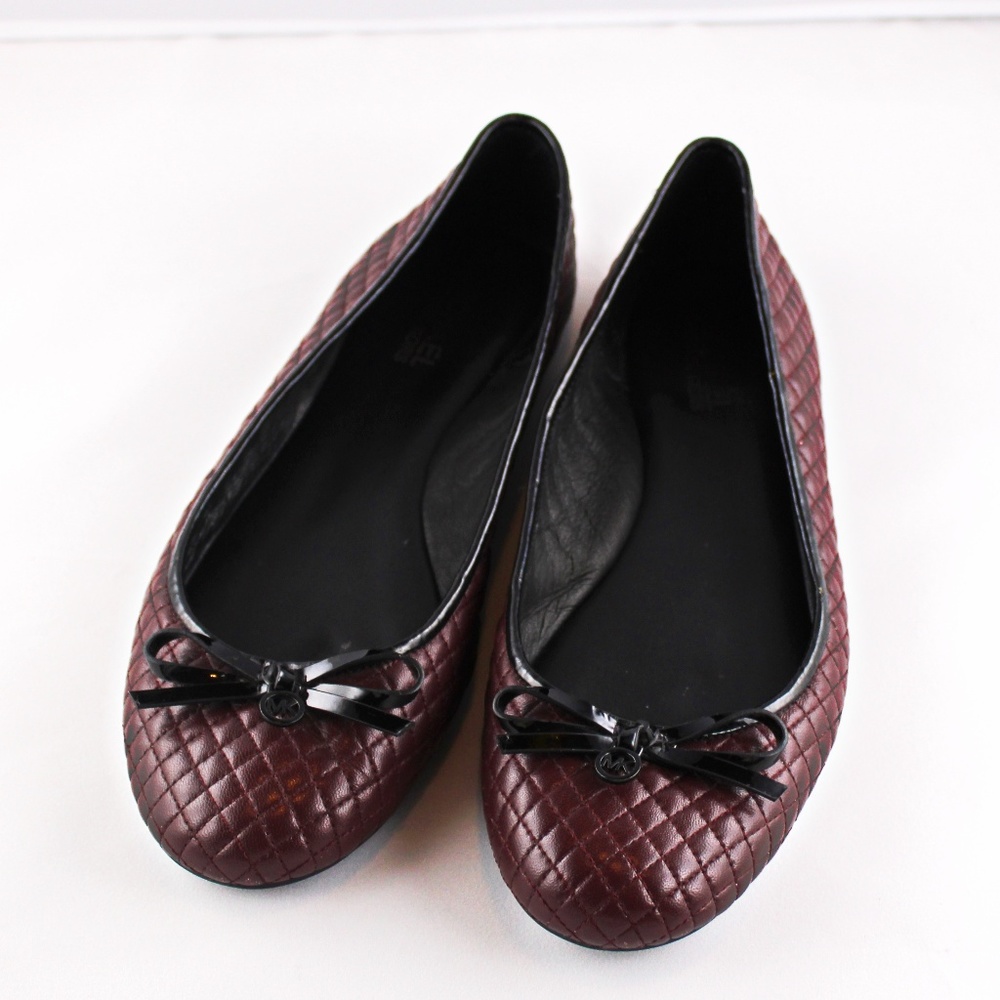 Michael Kors Melody Quilted Embossed Ballet flat B69